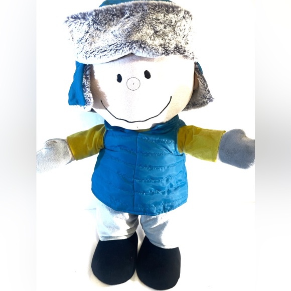 Charlie Brown Peanuts Large Holiday Greeter  23" Plush Stand Up Christmas Gemmy - Picture 8 of 12